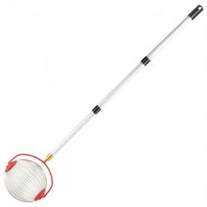 Lawn Nut Gatherer Medium Rolling Broom Tool For Walnuts Acorns Pecans Golf Balls