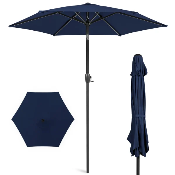 Outdoor Patio Umbrella For Garden Pool Table Market Backyard Shade 7.5 FT