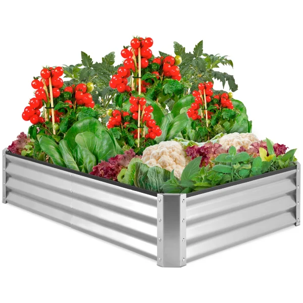 Home Garden Box Raised Herb Planter Vegetable Bed Metal 6 x 3 x 1 FT