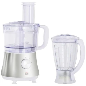 Multipurpose Food Processor And Blender Combo Chopper Electric 5 Cup White