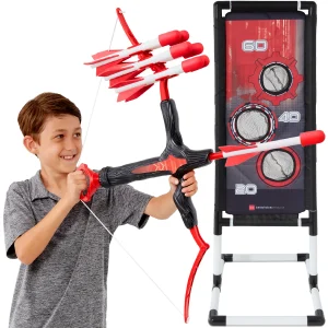 Toy Archery Bow And Arrow Set With Target Stand Plastic childrens Playset